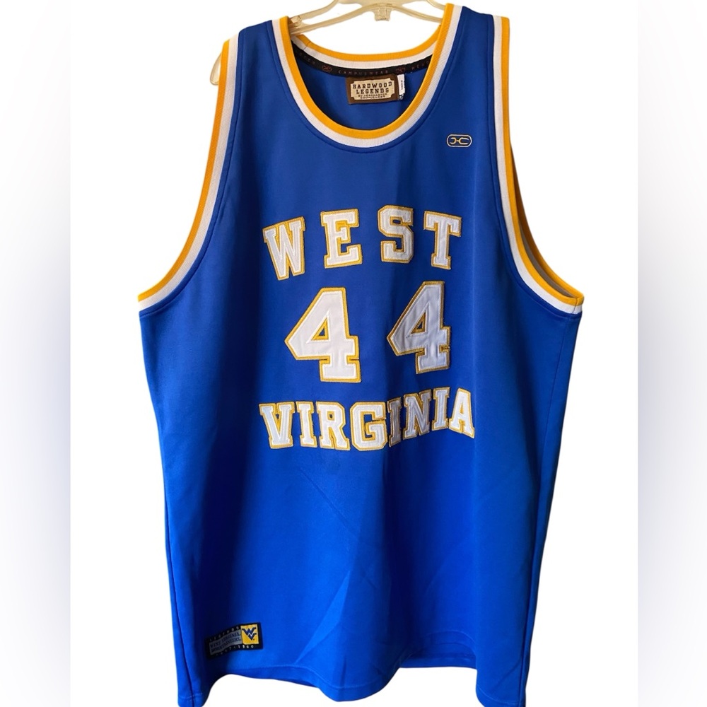 Hardwood Legends West Virginia Mountaineers Jerry West basketball Jersey, XXL